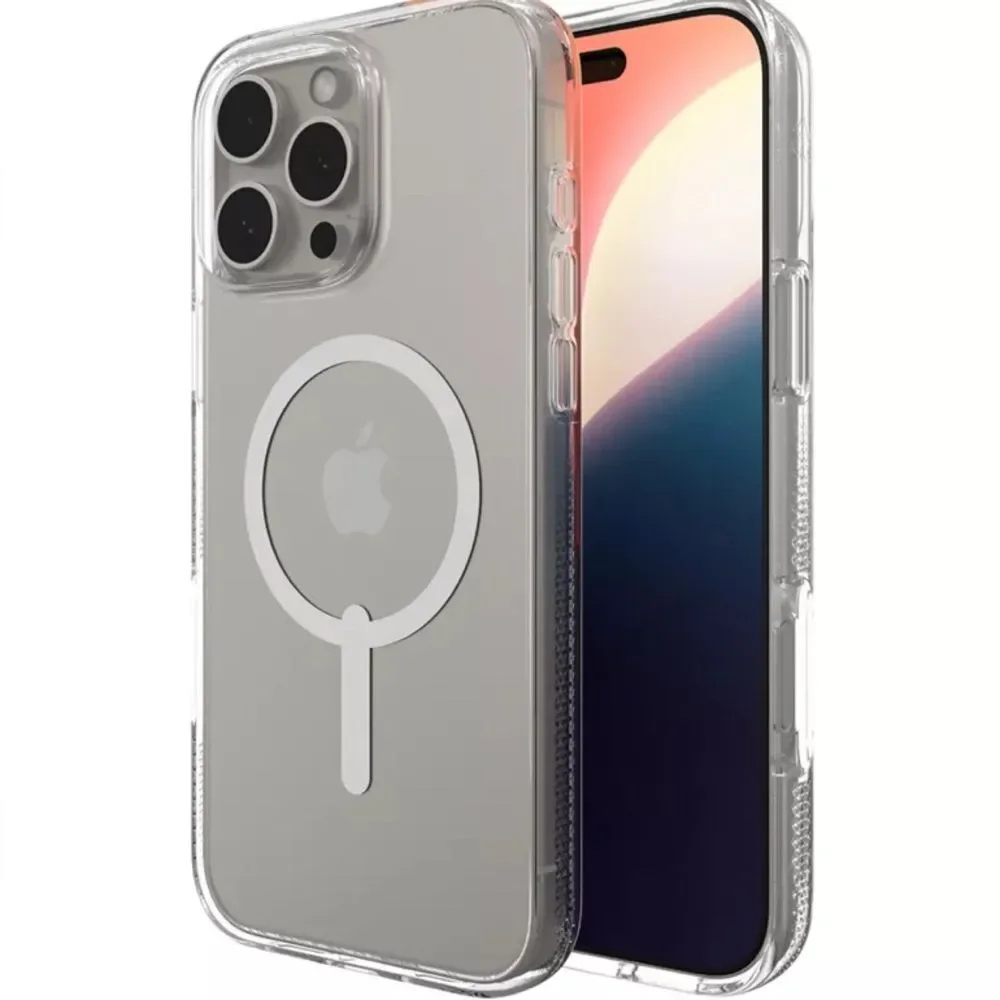iPhone 16 Pro Max Transparent Silicone Phone Mag Case Brand New